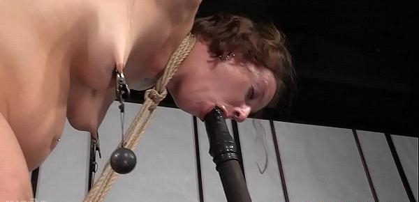  Bdsm loving chick is whipped red raw